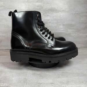 Ted Baker Boots Womens Size 6 Lace Up Combat Platform Chunky Sole MASGY 255657